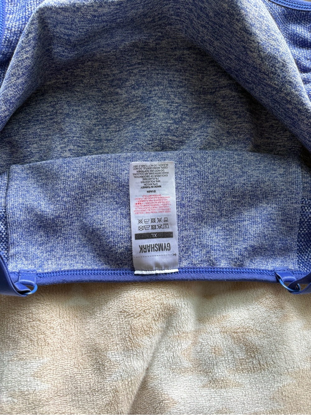 Gymshark Heathered Purple Seamless Cami Sports Bra - Picture 4 of 4